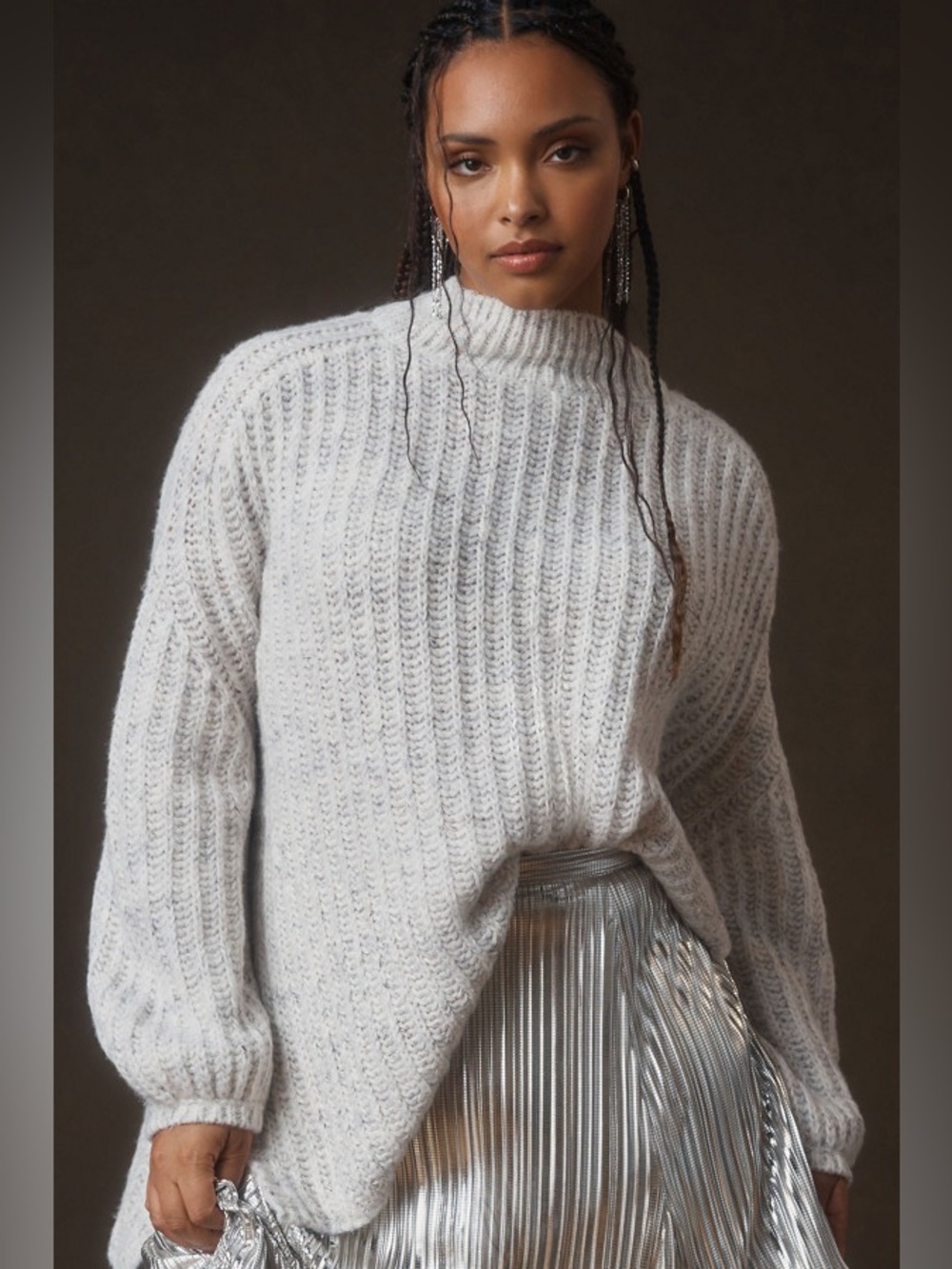 Anthropologie Pilcro Textured Tunic Sweater , sz : small